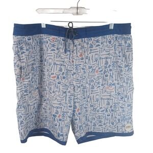 Oneill Cruzers Shorts Men Swim Surf BBQ Grill Novelty Lined Mesh Board Trunks 38